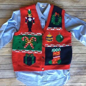 Christmas sweater vest - Karen Scott
